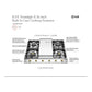 ILVE Nostalgie II 36-Inch Gas Cooktop with 4 Sealed Burners + Griddle, Stainless Steel with Burnished Trim, Natural Gas, UHCP965FNSSB