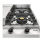 ILVE Nostalgie II 36-Inch Gas Cooktop with 4 Sealed Burners + Griddle, Stainless Steel with Burnished Trim, Natural Gas, UHCP965FNSSB