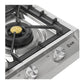 ILVE Professional Plus II 36-Inch Gas Cooktop with 4 Sealed Burners + Griddle, Stainless Steel, Liquid Propane, UHCP965FSSLP