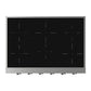 ILVE Nostalgie II 36-Inch Induction Cooktop with 6 Induction Zones, Stainless Steel with Burnished Trim, UHCPI366NSSB