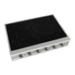 ILVE Nostalgie II 36-Inch Induction Cooktop with 6 Induction Zones, Stainless Steel with Chrome Trim, UHCPI366NSSC