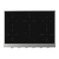 ILVE Nostalgie II 36-Inch Induction Cooktop with 6 Induction Zones, Stainless Steel with Chrome Trim, UHCPI366NSSC