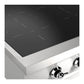 ILVE Nostalgie II 36-Inch Induction Cooktop with 6 Induction Zones, Stainless Steel with Chrome Trim, UHCPI366NSSC