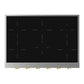 ILVE Nostalgie II 36-Inch Induction Cooktop with 6 Induction Zones, Stainless Steel with Brass Trim, UHCPI366NSSG