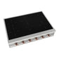 ILVE Nostalgie II 36-Inch Induction Cooktop with 6 Induction Zones, Stainless Steel with Copper Trim, UHCPI366NSSP