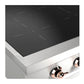 ILVE Nostalgie II 36-Inch Induction Cooktop with 6 Induction Zones, Stainless Steel with Copper Trim, UHCPI366NSSP