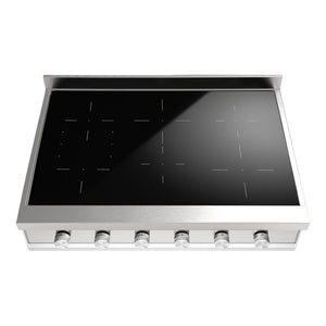 ILVE Professional Plus II 36-Inch Induction Cooktop with 6 Induction Zones, Stainless Steel, UHCPI366SS
