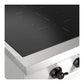 ILVE Nostalgie II 48-Inch Induction Cooktop with 6 Induction Zones, Stainless Steel with Burnished Trim, UHCPI486NSSB