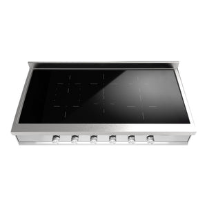 ILVE Professional Plus II 48-Inch Induction Cooktop with 6 Induction Zones, Stainless Steel, UHCPI486SS