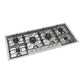 ILVE Panoramagic 48-Inch Gas Cooktop with 6 Sealed Burners, Stainless Steel, Natural Gas, UHCPMT125SS