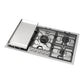 ILVE Panoramagic 36-Inch Gas Cooktop with 5 Sealed Burners + Griddle, Stainless Steel, Liquid Propane, UHCPMT95FSSLP