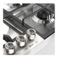 ILVE Panoramagic 36-Inch Gas Cooktop with 5 Sealed Burners + Griddle, Stainless Steel, Liquid Propane, UHCPMT95FSSLP