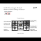 ILVE Panoramagic 36-Inch Gas Cooktop with 5 Sealed Burners, Stainless Steel, Liquid Propane, UHCPMT95SSLP