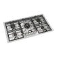 ILVE Panoramagic 36-Inch Gas Cooktop with 5 Sealed Burners, Stainless Steel, Natural Gas, UHCPMT95SS