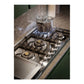 ILVE Professional Plus II 48-Inch Gas Cooktop with 6 Sealed Burners + Griddle, Stainless Steel, Liquid Propane, UHCPT125FSSLP