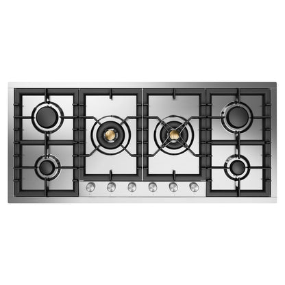 ILVE Professional Plus II 48-Inch Gas Cooktop with 6 Sealed Burners, Stainless Steel, Liquid Propane, UHCPT125SSLP