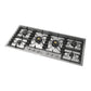 ILVE Professional Plus II 48-Inch Gas Cooktop with 6 Sealed Burners, Stainless Steel, Liquid Propane, UHCPT125SSLP