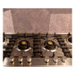 ILVE Professional Plus II 48-Inch Gas Cooktop with 6 Sealed Burners, Stainless Steel, Natural Gas, UHCPT125SS