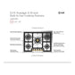 ILVE Nostalgie II 30-Inch Gas Cooktop with 5 Sealed Burners, Stainless Steel with Chrome Trim, Liquid Propane, UHCPT75NSSCLP