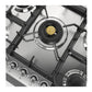 ILVE Nostalgie II 30-Inch Gas Cooktop with 5 Sealed Burners, Stainless Steel with Chrome Trim, Natural Gas, UHCPT75NSSC