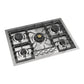 ILVE Professional Plus II 30-Inch Gas Cooktop with 5 Sealed Burners, Stainless Steel, Liquid Propane, UHCPT75SSLP