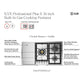 ILVE Professional Plus II 36-Inch Gas Cooktop with 5 Sealed Burners + Griddle, Stainless Steel, Liquid Propane, UHCPT95FSSLP