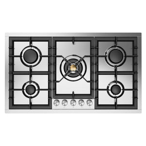 ILVE Professional Plus II 36-Inch Gas Cooktop with 5 Sealed Burners, Stainless Steel, Liquid Propane, UHCPT95SSLP