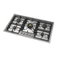 ILVE Professional Plus II 36-Inch Gas Cooktop with 5 Sealed Burners, Stainless Steel, Liquid Propane, UHCPT95SSLP