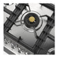 ILVE Professional Plus II 36-Inch Gas Cooktop with 5 Sealed Burners, Stainless Steel, Liquid Propane, UHCPT95SSLP