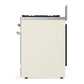 ILVE Majestic III 30-Inch Dual Fuel Range with 5 Sealed Burners, 4 cu. ft. Oven, Antique White with Chrome Trim, Natural Gas, Triple Glass Door, UM30NR3AWC