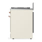 ILVE Majestic III 30-Inch Dual Fuel Range with 5 Sealed Burners, 4 cu. ft. Oven, Antique White with Copper Trim, Liquid Propane, Triple Glass Door, UM30NR3AWPLP