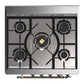 ILVE Majestic III 30-Inch Dual Fuel Range with 5 Sealed Burners, 4 cu. ft. Oven, Blue Grey with Burnished Trim, Natural Gas, Triple Glass Door, UM30NR3BGB