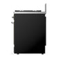 ILVE Majestic III 30-Inch Dual Fuel Range with 5 Sealed Burners, 4 cu. ft. Oven, Glossy Black with Chrome Trim, Liquid Propane, Triple Glass Door, UM30NR3BKCLP