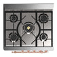 ILVE Majestic III 30-Inch Dual Fuel Range with 5 Sealed Burners, 4 cu. ft. Oven, Glossy Black with Copper Trim, Natural Gas, Triple Glass Door, UM30NR3BKP