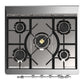ILVE Majestic III 30-Inch Dual Fuel Range with 5 Sealed Burners, 4 cu. ft. Oven, Burgundy with Chrome Trim, Natural Gas, Triple Glass Door, UM30NR3BUC