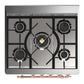 ILVE Majestic III 30-Inch Dual Fuel Range with 5 Sealed Burners, 4 cu. ft. Oven, Burgundy with Copper Trim, Natural Gas, Triple Glass Door, UM30NR3BUP