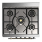 ILVE Majestic III 30-Inch Dual Fuel Range with 5 Sealed Burners, 4 cu. ft. Oven, Emerald Green with Burnished Trim, Natural Gas, Triple Glass Door, UM30NR3EGB