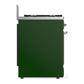 ILVE Majestic III 30-Inch Dual Fuel Range with 5 Sealed Burners, 4 cu. ft. Oven, Emerald Green with Chrome Trim, Natural Gas, Triple Glass Door, UM30NR3EGC