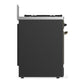ILVE Majestic III 30-Inch Dual Fuel Range with 5 Sealed Burners, 4 cu. ft. Oven, Matte Graphite with Burnished Trim, Liquid Propane, Triple Glass Door, UM30NR3MGBLP