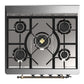 ILVE Majestic III 30-Inch Dual Fuel Range with 5 Sealed Burners, 4 cu. ft. Oven, Matte Graphite with Burnished Trim, Liquid Propane, Triple Glass Door, UM30NR3MGBLP