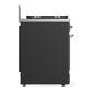 ILVE Majestic III 30-Inch Dual Fuel Range with 5 Sealed Burners, 4 cu. ft. Oven, Matte Graphite with Chrome Trim, Liquid Propane, Triple Glass Door, UM30NR3MGCLP