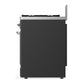ILVE Majestic III 30-Inch Dual Fuel Range with 5 Sealed Burners, 4 cu. ft. Oven, Matte Graphite with Chrome Trim, Natural Gas, Triple Glass Door, UM30NR3MGC
