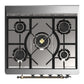 ILVE Majestic III 30-Inch Dual Fuel Range with 5 Sealed Burners, 4 cu. ft. Oven, RAL with Burnished Trim, Natural Gas, Triple Glass Door, UM30NR3RAB