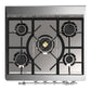 ILVE Majestic III 30-Inch Dual Fuel Range with 5 Sealed Burners, 4 cu. ft. Oven, Stainless Steel with Chrome Trim, Liquid Propane, Triple Glass Door, UM30NR3SSCLP