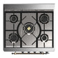 ILVE Majestic III 30-Inch Dual Fuel Range with 5 Sealed Burners, 4 cu. ft. Oven, Antique White with Burnished Trim, Natural Gas, Solid Door, UM30QNR3AWB