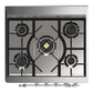 ILVE Majestic III 30-Inch Dual Fuel Range with 5 Sealed Burners, 4 cu. ft. Oven, Antique White with Chrome Trim, Natural Gas, Solid Door, UM30QNR3AWC