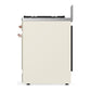 ILVE Majestic III 30-Inch Dual Fuel Range with 5 Sealed Burners, 4 cu. ft. Oven, Antique White with Copper Trim, Natural Gas, Solid Door, UM30QNR3AWP