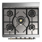 ILVE Majestic III 30-Inch Dual Fuel Range with 5 Sealed Burners, 4 cu. ft. Oven, Blue Grey with Burnished Trim, Natural Gas, Solid Door, UM30QNR3BGB