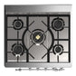 ILVE Majestic III 30-Inch Dual Fuel Range with 5 Sealed Burners, 4 cu. ft. Oven, Burgundy with Chrome Trim, Natural Gas, Solid Door, UM30QNR3BUC