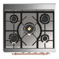 ILVE Majestic III 30-Inch Dual Fuel Range with 5 Sealed Burners, 4 cu. ft. Oven, Burgundy with Copper Trim, Natural Gas, Solid Door, UM30QNR3BUP